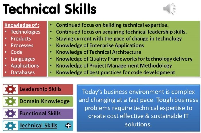 Skills technical importance leadership management career